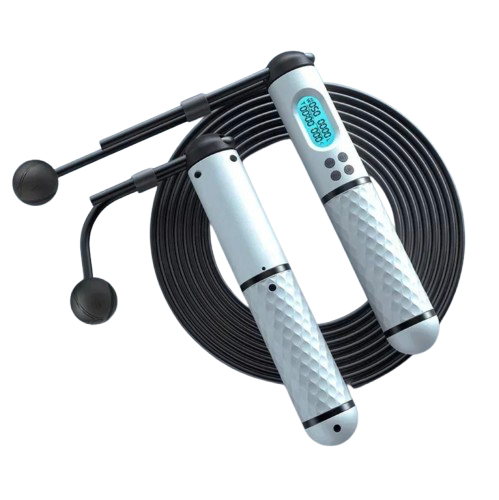 Corde à Sauter Sans Fil – Saut à la Corde Intérieur/Extérieur – Poignées Antidérapantes Ergonomiques – Brûle-Graisses, Fitness, Cardio, Entraînement Maison