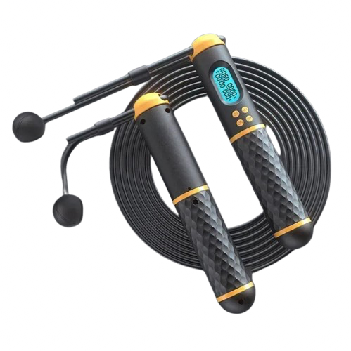 Corde à Sauter Sans Fil – Saut à la Corde Intérieur/Extérieur – Poignées Antidérapantes Ergonomiques – Brûle-Graisses, Fitness, Cardio, Entraînement Maison