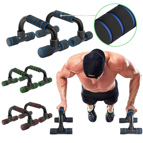 Barre de Musculation Type H – Parallèles Sol pour Pompes, Dips, Crunchs – Poignées Antidérapantes – Appareil de Fitness Maison – Conception Amovible et Stable