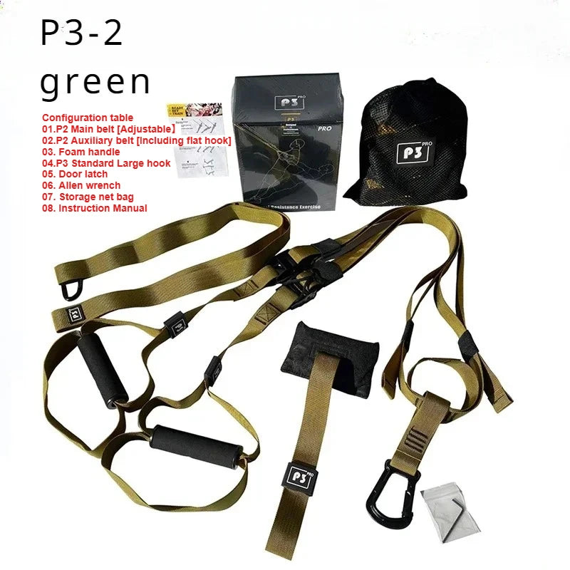 New 1 Set Suspension Training Strap Fitness Strength Power Suspension Trainer Yoga Strap Wall Mount Professional Trx Tensioner