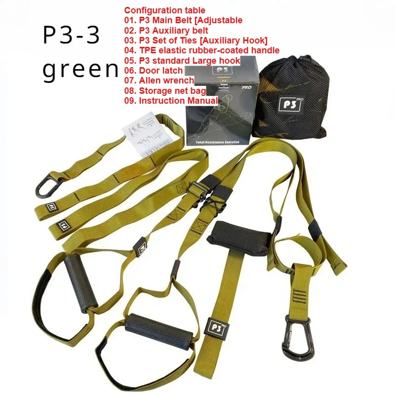 New 1 Set Suspension Training Strap Fitness Strength Power Suspension Trainer Yoga Strap Wall Mount Professional Trx Tensioner