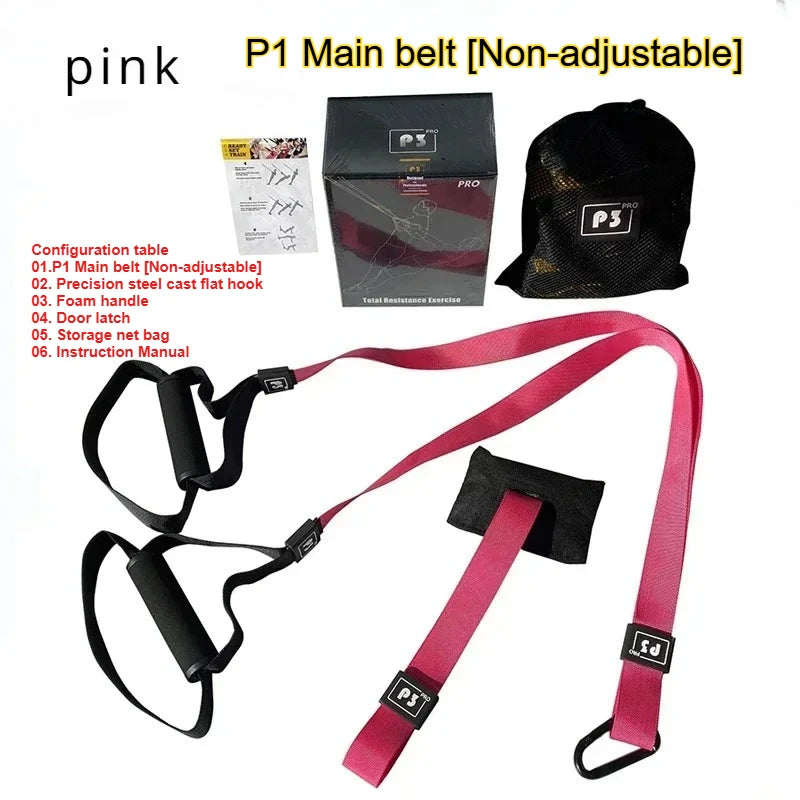 New 1 Set Suspension Training Strap Fitness Strength Power Suspension Trainer Yoga Strap Wall Mount Professional Trx Tensioner