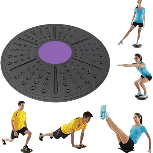 Balance Board Professionnelle – Planche d’Équilibre à 360° avec Inclinaison 10–20° | Renforcement du Core, Flexibilité & Stabilité | Support 150 kg