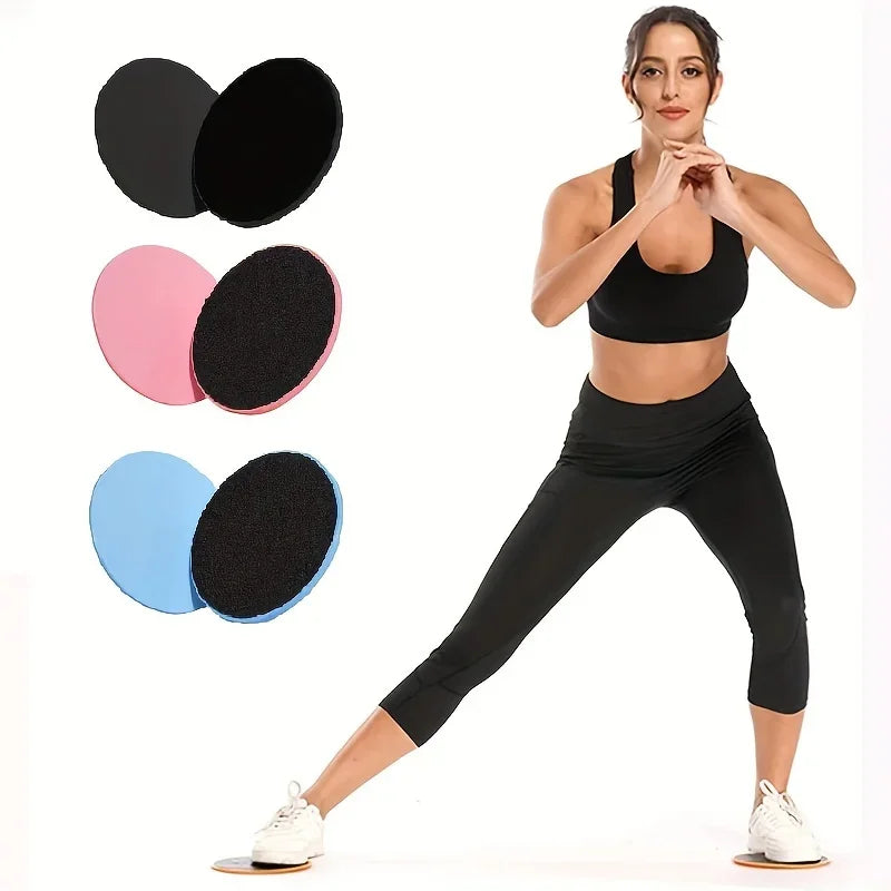 2Pcs Yoga Sliding Sliding Discs, Fitness Foot Sliding Pads, Workout Equipment for Abdominal Core Training, Body Shaping