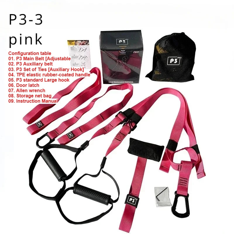 New 1 Set Suspension Training Strap Fitness Strength Power Suspension Trainer Yoga Strap Wall Mount Professional Trx Tensioner
