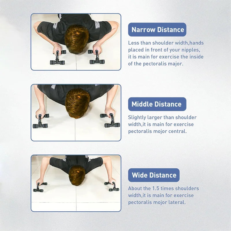 Supports de pompes - Poignées antidérapantes