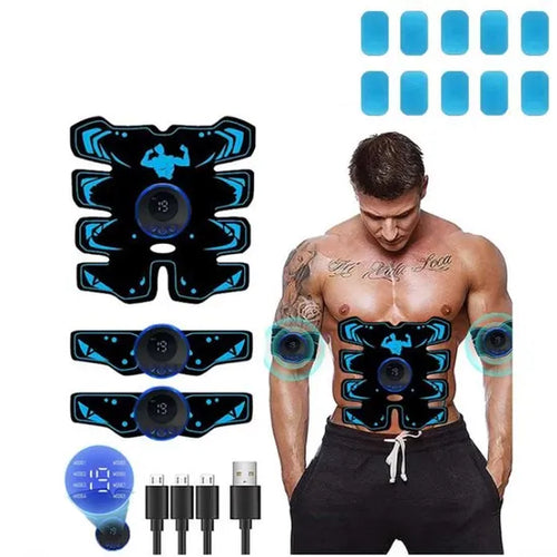 Ceinture Abdominale EMS - Electrostimulateur Musculaire pour Abdomen/Bras/Jambes